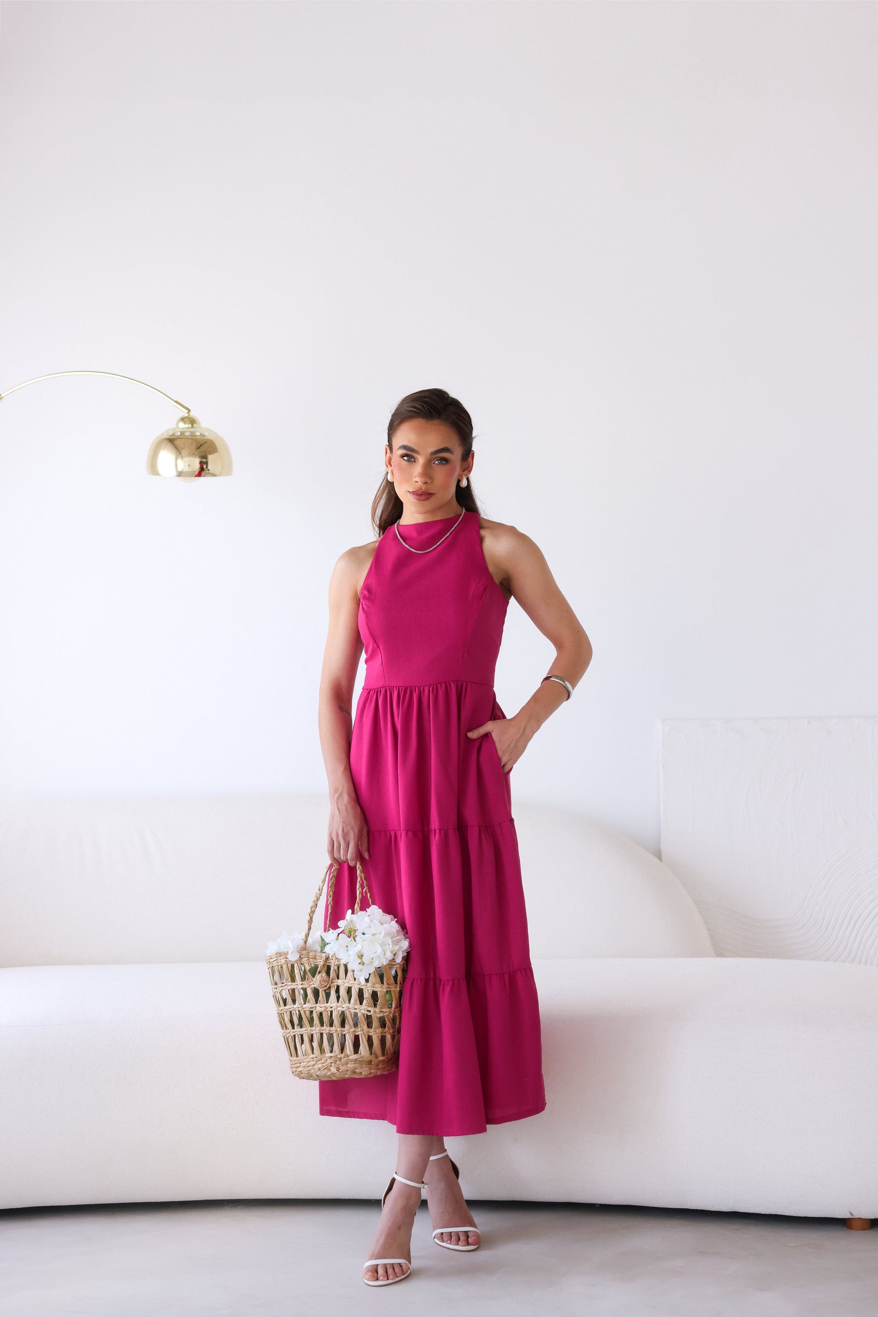 Vestido de Linho Sofia- A Combinação perfeita entre estilo e conforto + Frete Grátis