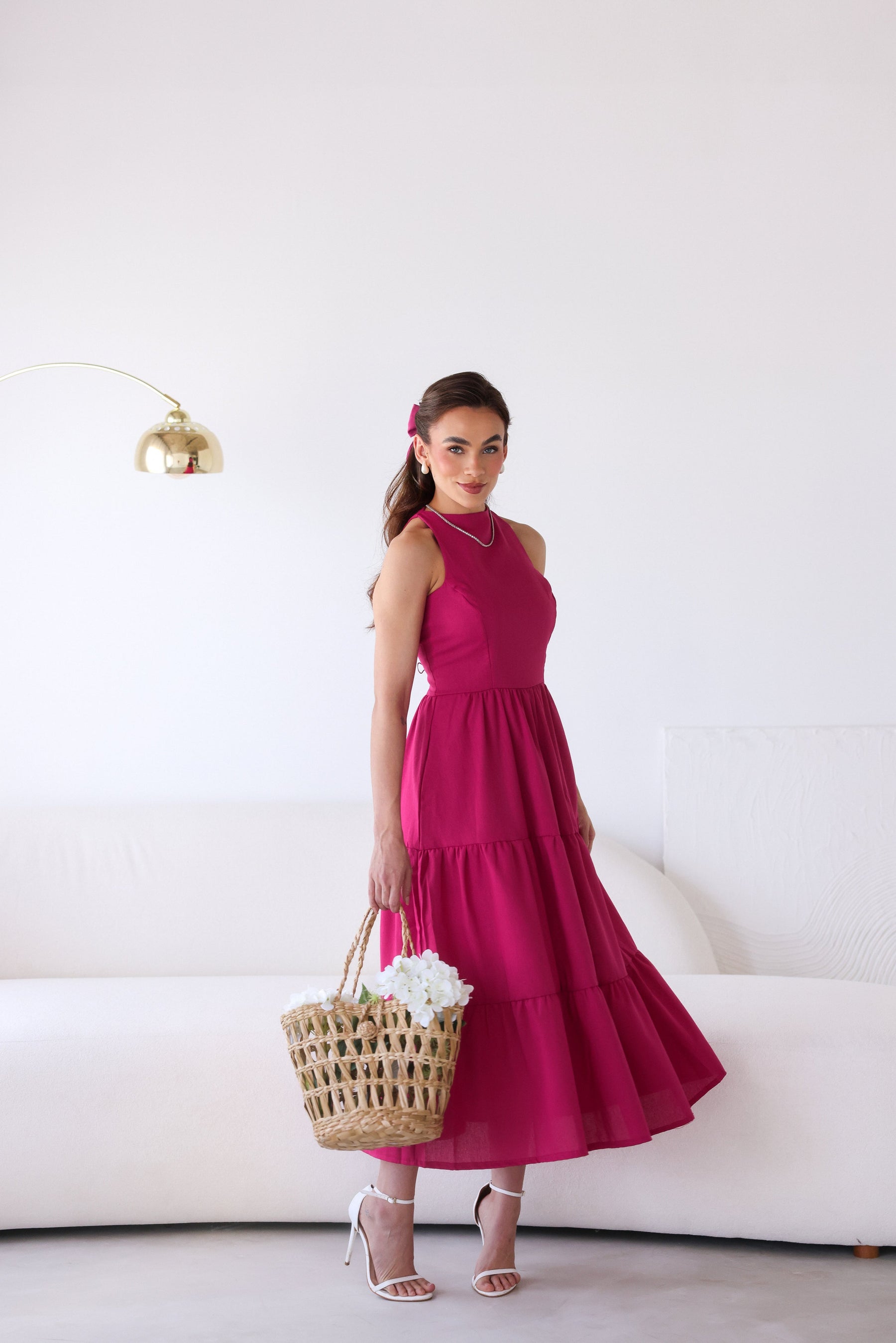 Vestido de Linho Sofia- A Combinação perfeita entre estilo e conforto + Frete Grátis