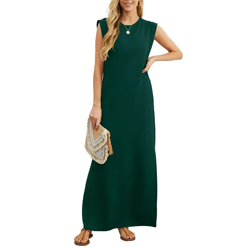 Vestido Elisa - Sem Mangas Leve e Soltinho- Ideal para diversas ocasiões e eventos+ Frete Grátis