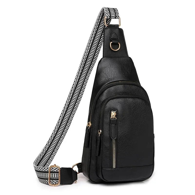 Bolsa Transversal Elegante- Espaçosa e um estilo que complementa a moda