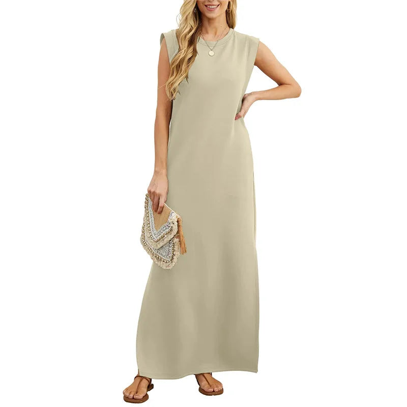 Vestido Elisa - Sem Mangas Leve e Soltinho- Ideal para diversas ocasiões e eventos+ Frete Grátis