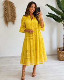 Vestido de renda Melissa- Elegância, Sofisticação e Modernidade! +Frete Grátis