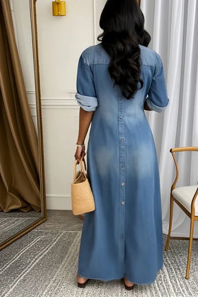 Vestido Tereza Longo Solto- Um toque romântico e moderno +Frete Grátis