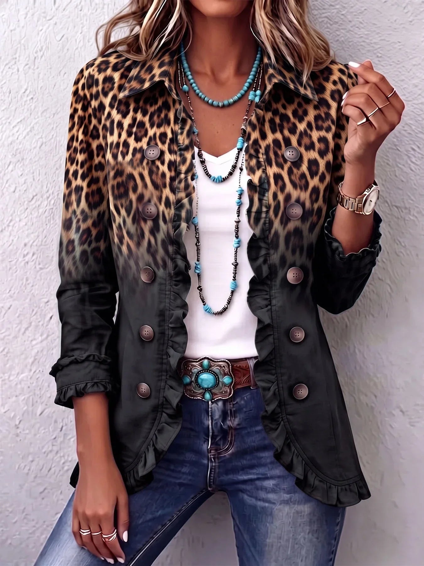 Blazer Leopardo- Moderno, estiloso e confortável. +Frete Grátis+ Desconto especial