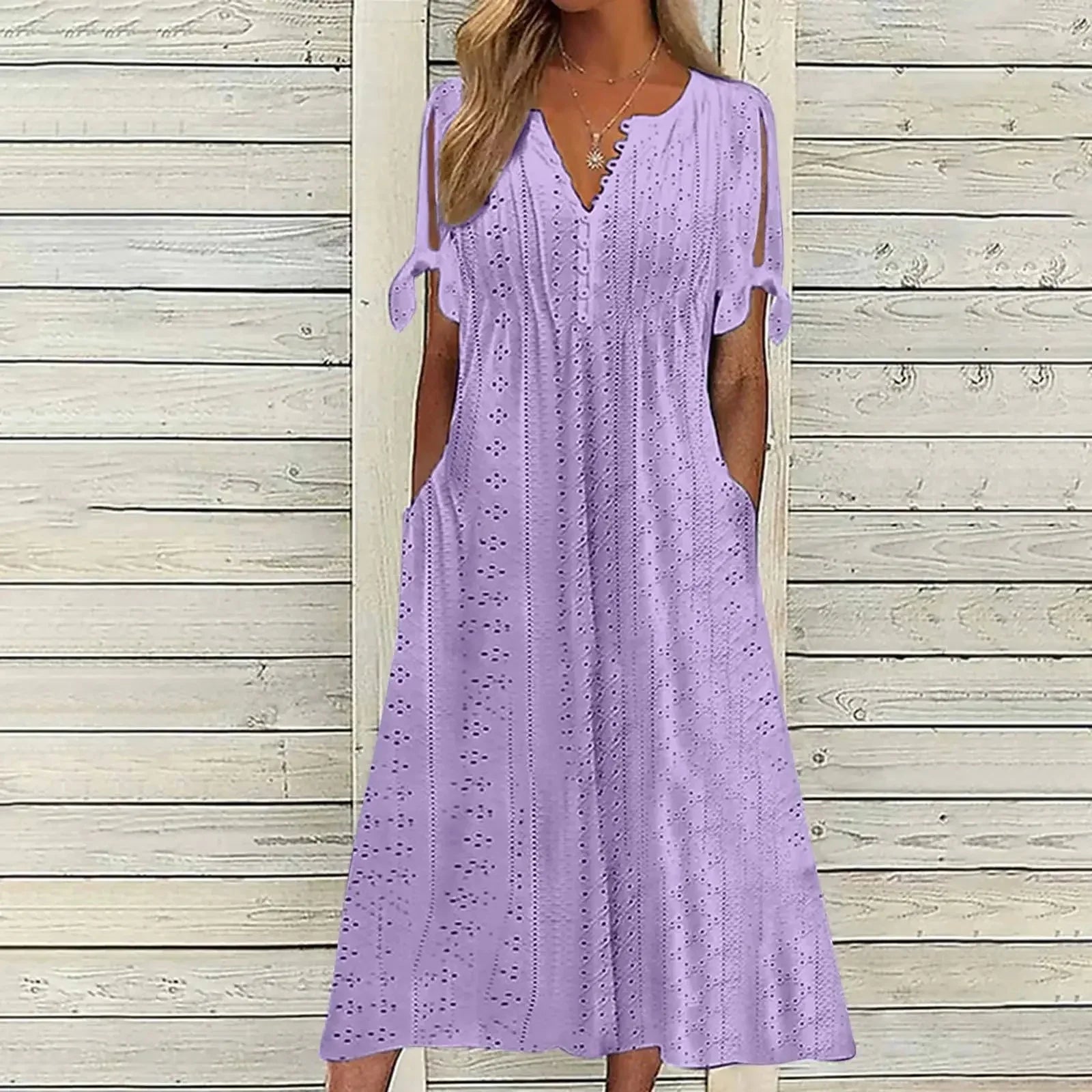 Vestido de Renda Luísa - Perfeito para dias quentes, encontros especiais ou passeios ao ar livre. (Verão 2026) + Frete Grátis
