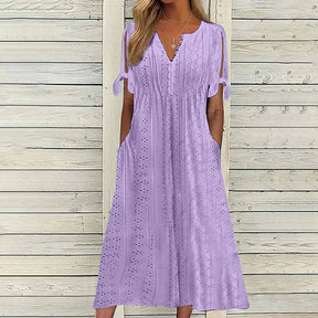 Vestido de Renda Luísa - Perfeito para dias quentes, encontros especiais ou passeios ao ar livre. (Verão 2026) + Frete Grátis