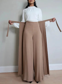 Calça Plissada Esmeralda- Elegância, Charme e Sofisticação em uma peça exclusiva!
