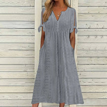 Vestido de Renda Luísa - Perfeito para dias quentes, encontros especiais ou passeios ao ar livre. (Verão 2026) + Frete Grátis