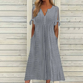 Vestido de Renda Luísa - Perfeito para dias quentes, encontros especiais ou passeios ao ar livre. (Verão 2026) + Frete Grátis