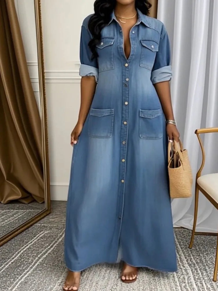 Vestido Tereza Longo Solto- Um toque romântico e moderno