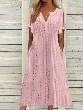 Vestido de Renda Luísa - Perfeito para dias quentes, encontros especiais ou passeios ao ar livre. (Verão 2026) + Frete Grátis