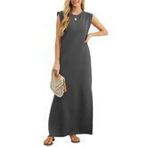 Vestido Elisa - Sem Mangas Leve e Soltinho- Ideal para diversas ocasiões e eventos+ Frete Grátis