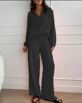 Conjunto Madri | 2 Peças - Linho Premium- Elegância e Sofisticação Perfeito Pra Você! + Frete Grátis