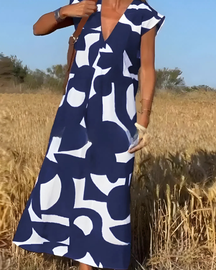 Vestido Elisa Primavera-Verão | Decote em V - Fresco e Soltinho