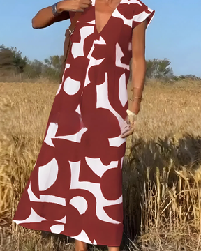 Vestido Elisa Primavera-Verão | Decote em V - Fresco e Soltinho