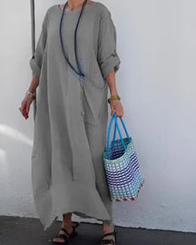 Vestido Marina Comfort | Casual e Sofisticado - Linho Premium + Frete Grátis