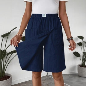 Shorts Saia Melissa- Confeccionado em Linho de Algodão com Conforto Premium