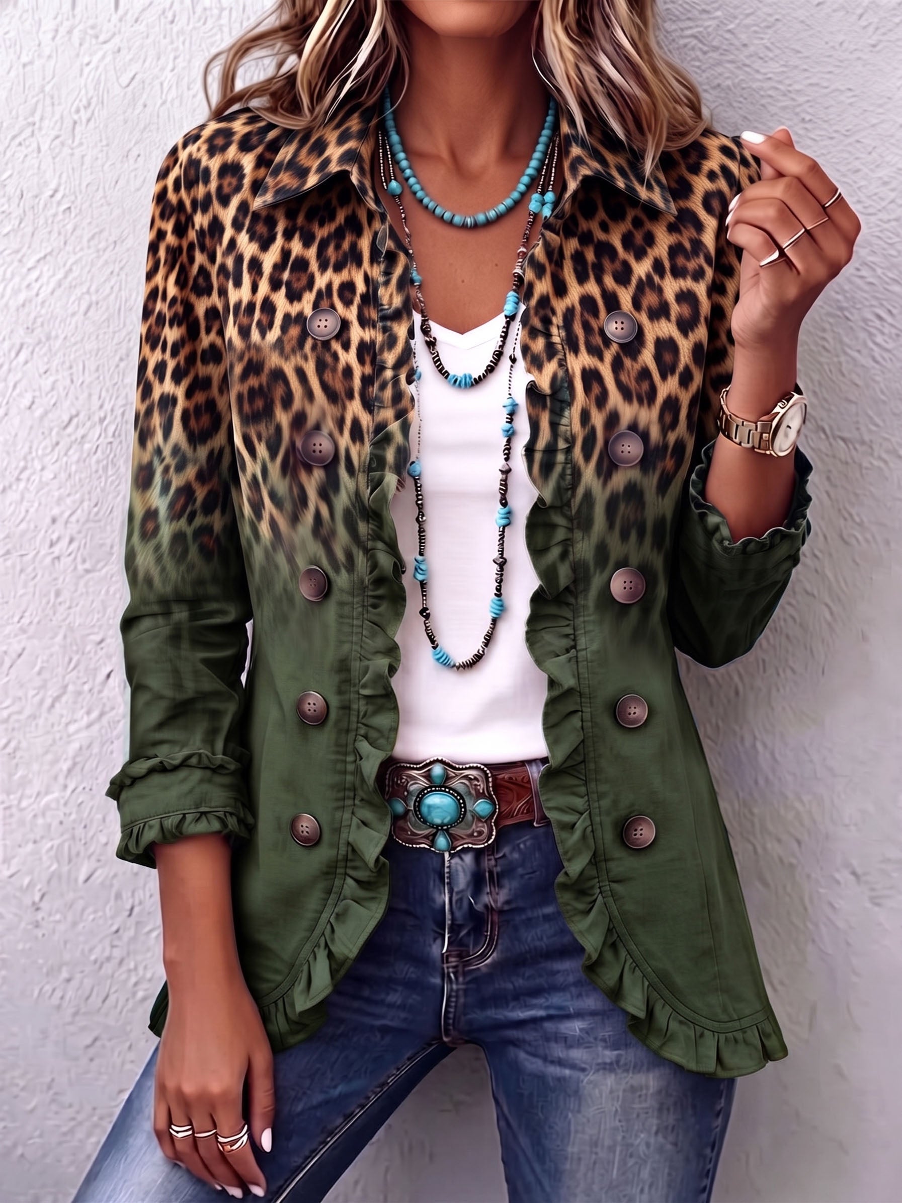 Blazer Leopardo- Moderno, estiloso e confortável. +Frete Grátis+ Desconto especial