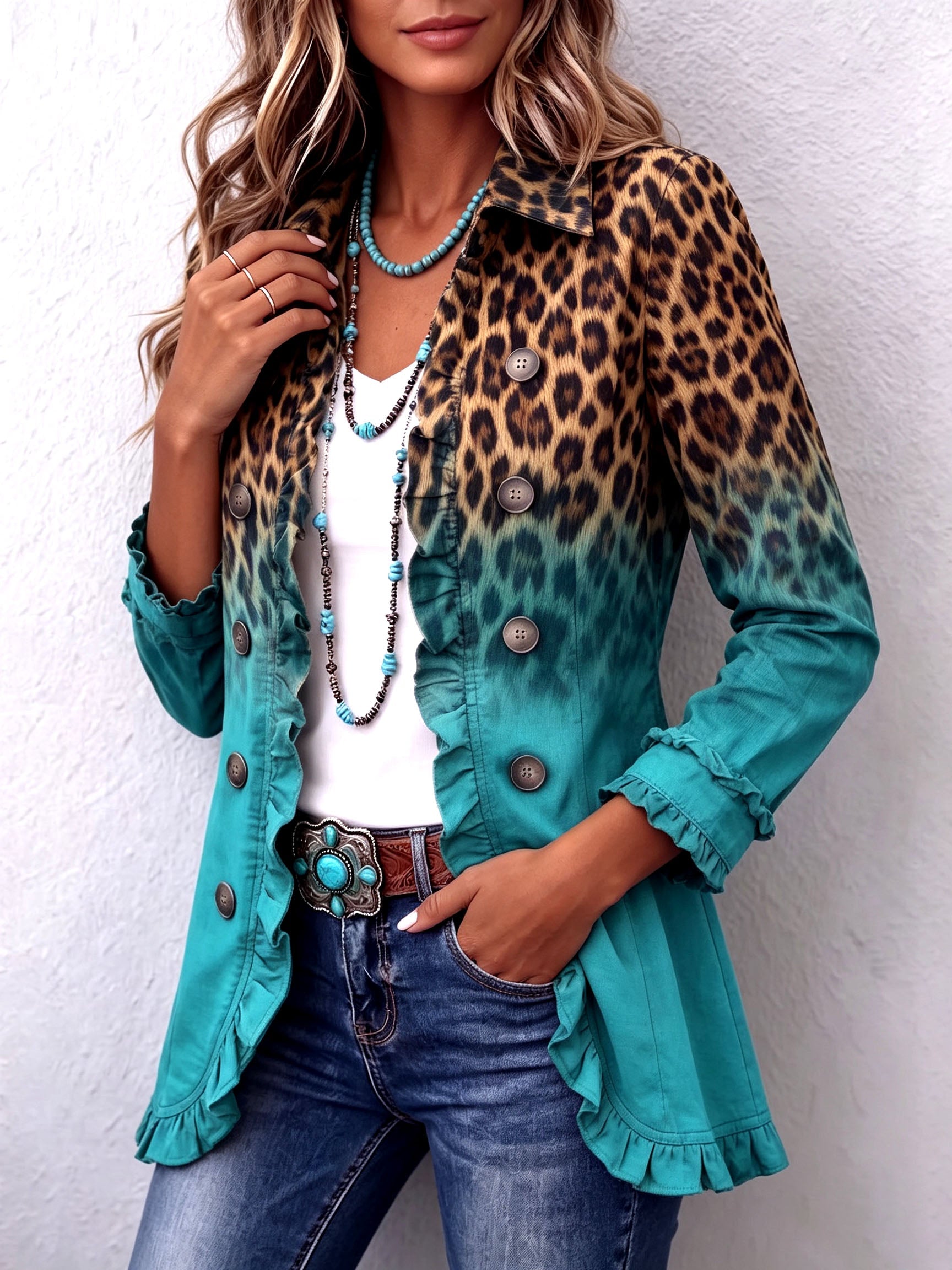 Blazer Leopardo- Moderno, estiloso e confortável. +Frete Grátis+ Desconto especial